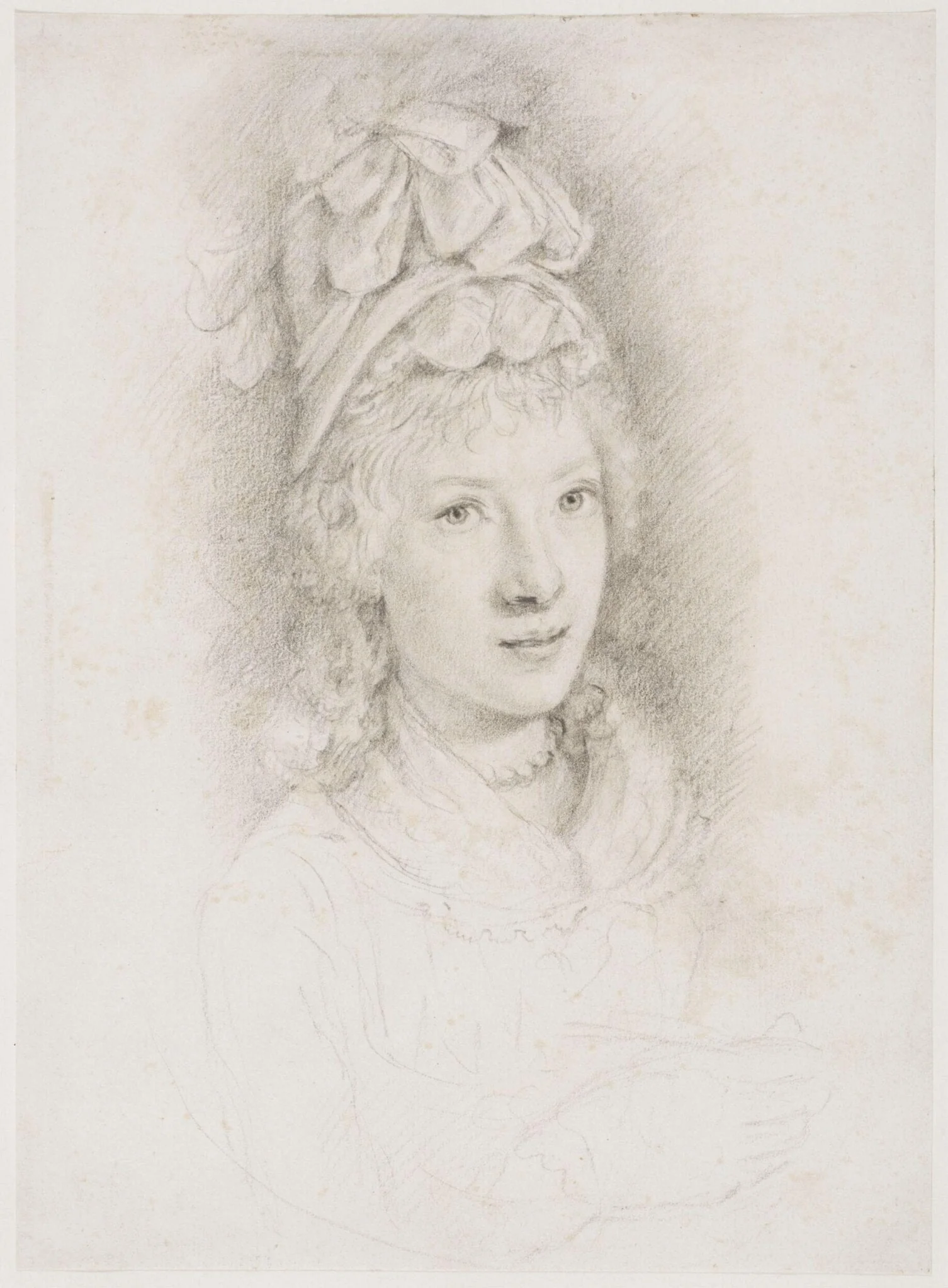 Unknown Woman in a Theodore Bonnet, detail