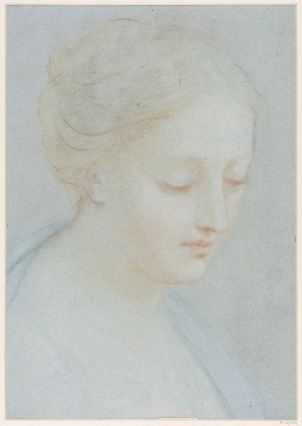 Head of a Woman, by Erich Correns, 1840