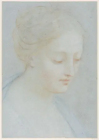 Head of a Woman, by Erich Correns, 1840