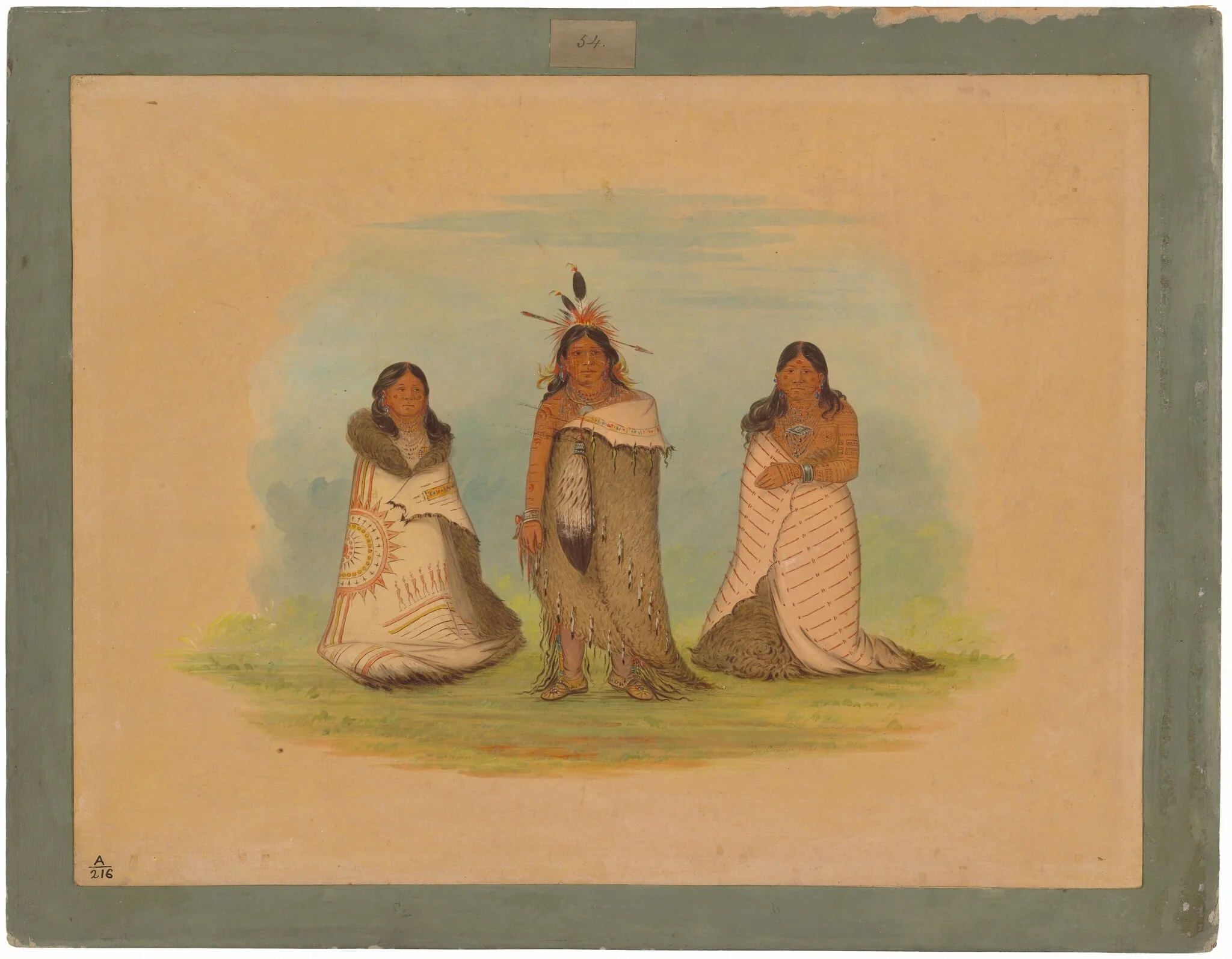 Puncah Indians, detail