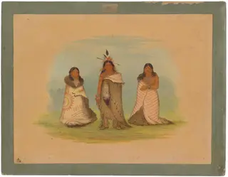Puncah Indians, by George Catlin, oil, 1861
