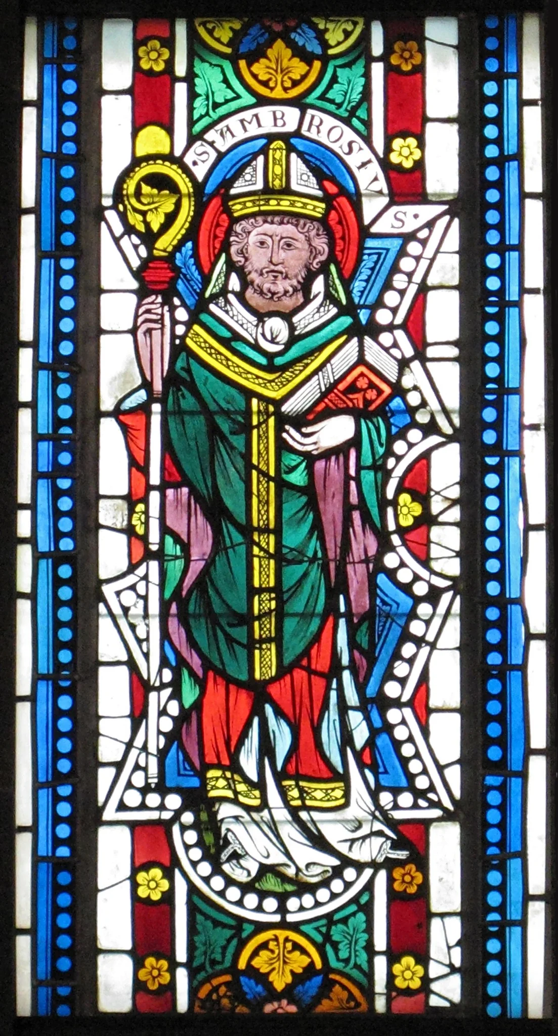 Saint Ambrose, detail