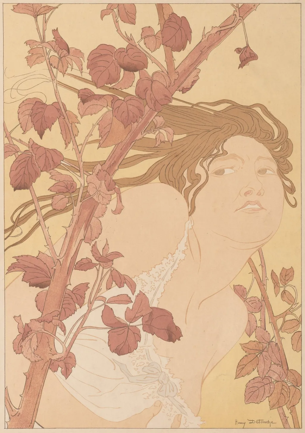 In the Brambles, by Henri Detouche, 1898