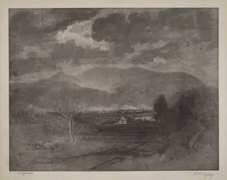 Greylock, by Elbridge Kingsley, ink, 1889