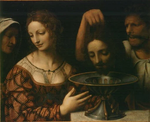 Salome with the head of John the Baptist, detail