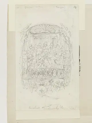 Vauxhall Gardens by Day, by George Cruikshank, 1838