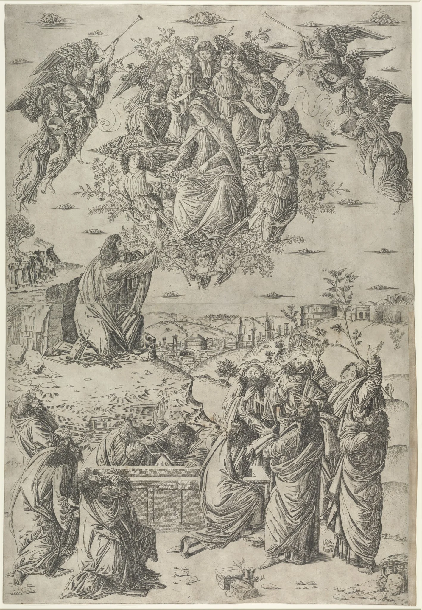 The Assumption of the Virgin, detail