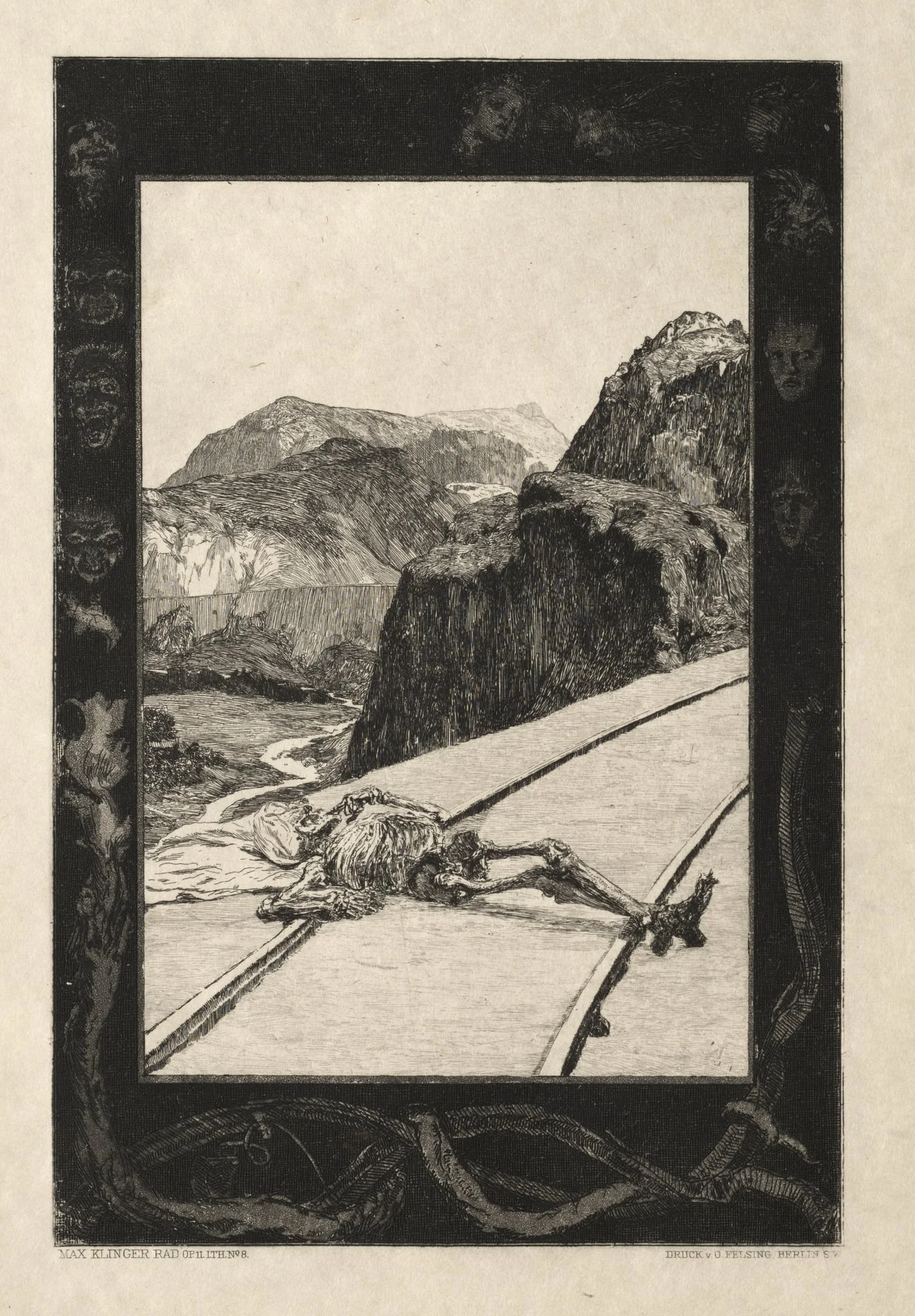 Vom Tode I, (Opus II, 1889) No. 8, detail