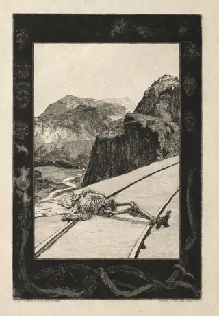 Vom Tode I, (Opus II, 1889) No. 8, by Max Klinger, 1889