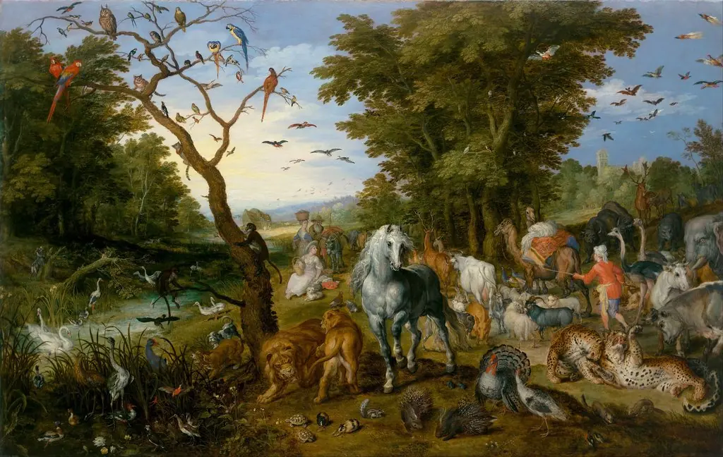 The Entry of the Animals into Noah's Ark, by Jan Brueghel, the elder, oil, 1613