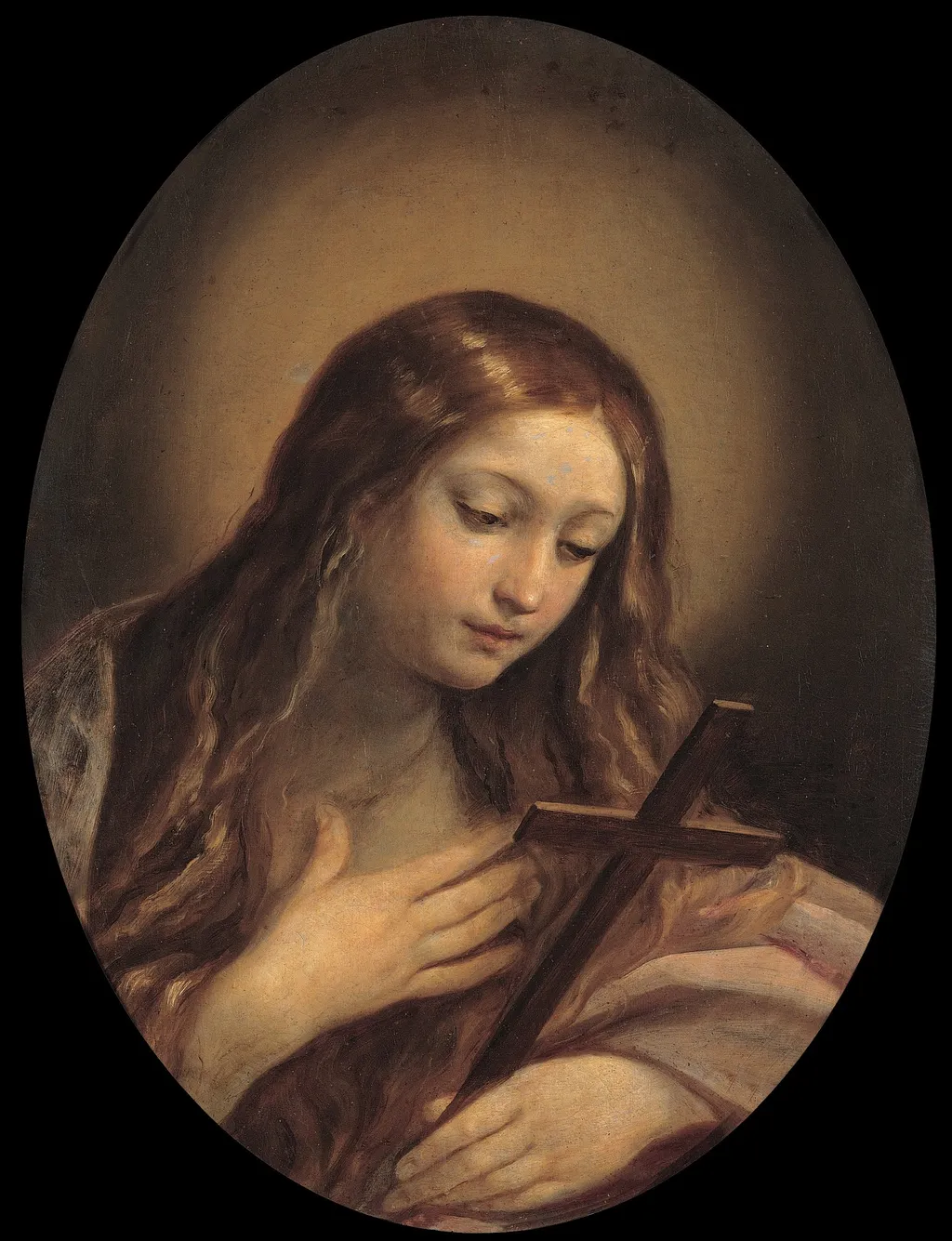 Penitent Magdalene, by Guido Reni, oil, 1637