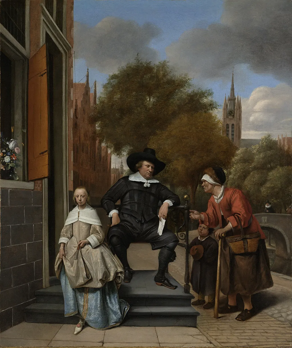 A Mayor of Delft and his Daughter, by Jan Steen, oil, 1655