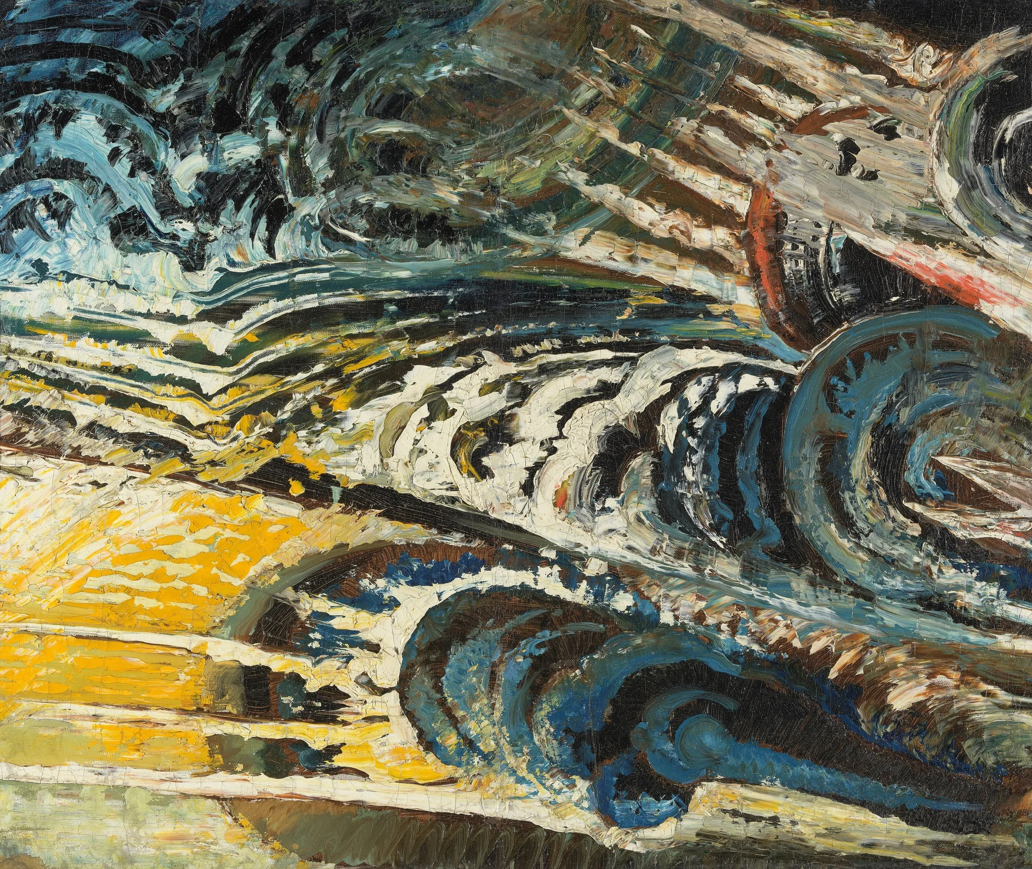 Abstract-futuristische compositie, detail