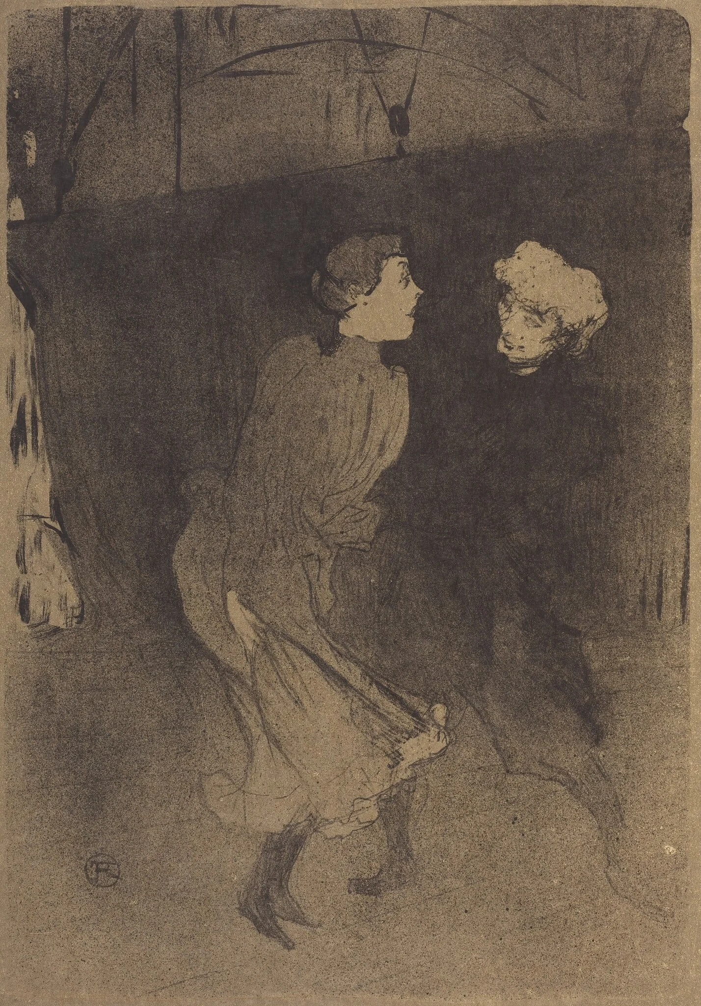 Dress Rehearsal at the Folies-Bergere (Répétition générale aux Folies-Bergère), detail