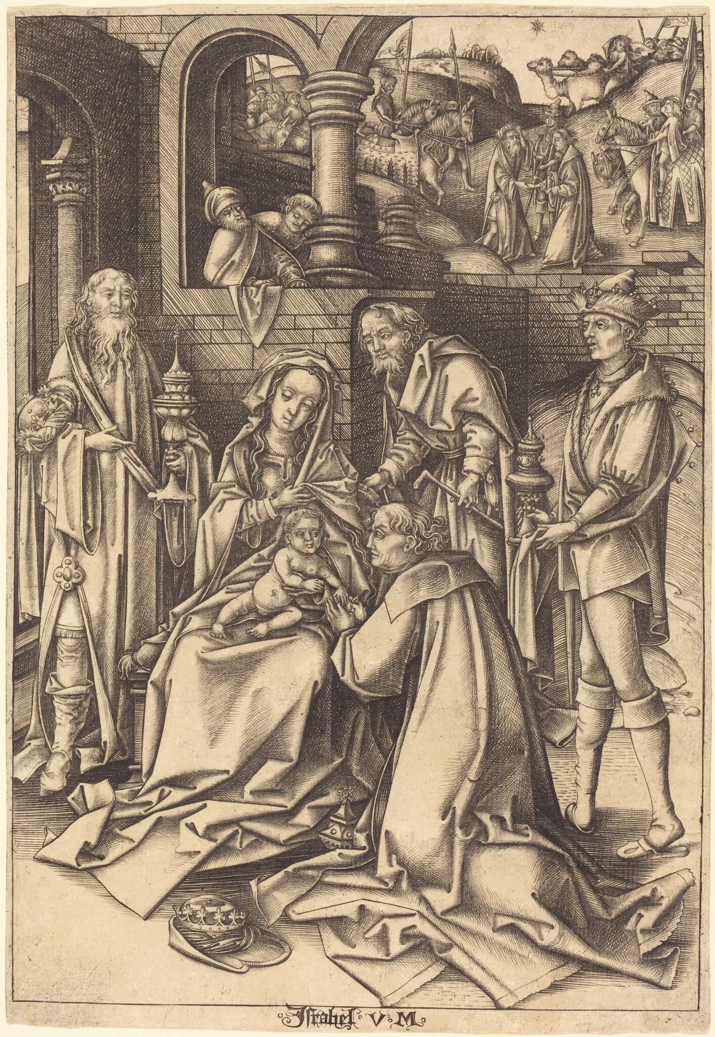 The Adoration of the Magi, detail