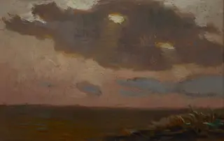 After Sunset, by Jan Stanisławski, oil, 1906
