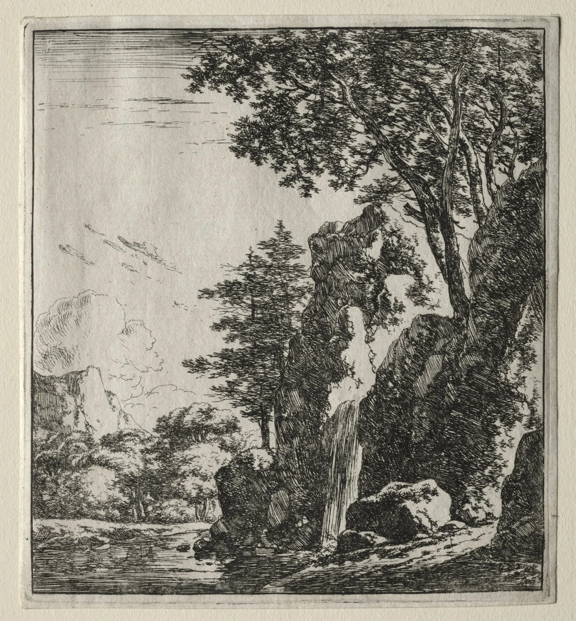 La chute d'eau, detail