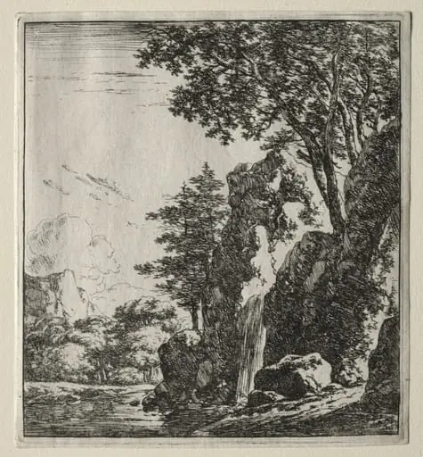 La chute d'eau, by Herman Naiwinx, 1646