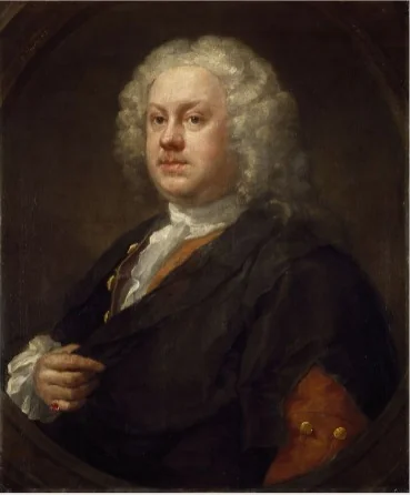 Portrait of Benjamin Hoadly (1706-1757) Doctor and Playwright, detail