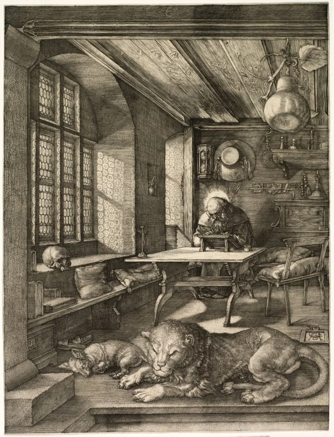 St. Jerome in his Study, detail