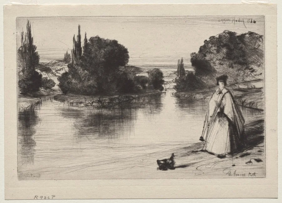 The Towing Path, detail