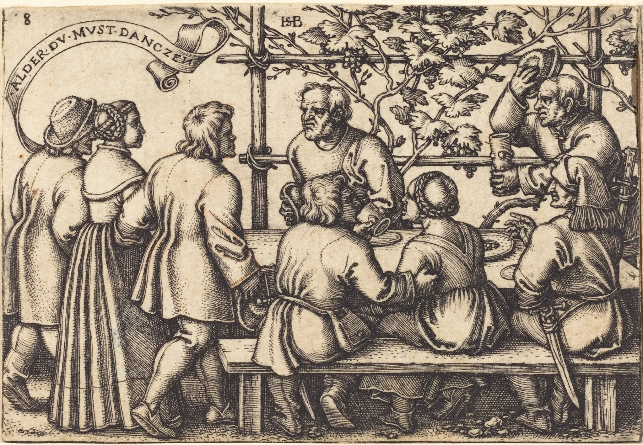 Peasants' Feast, detail