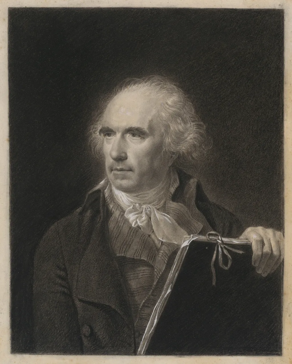 Hubert Robert, by Jean-Baptiste Isabey, chalk, 1787