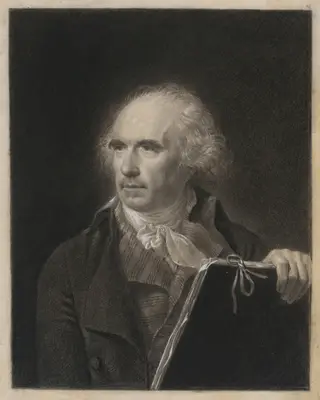 Hubert Robert, by Jean-Baptiste Isabey, chalk, 1787