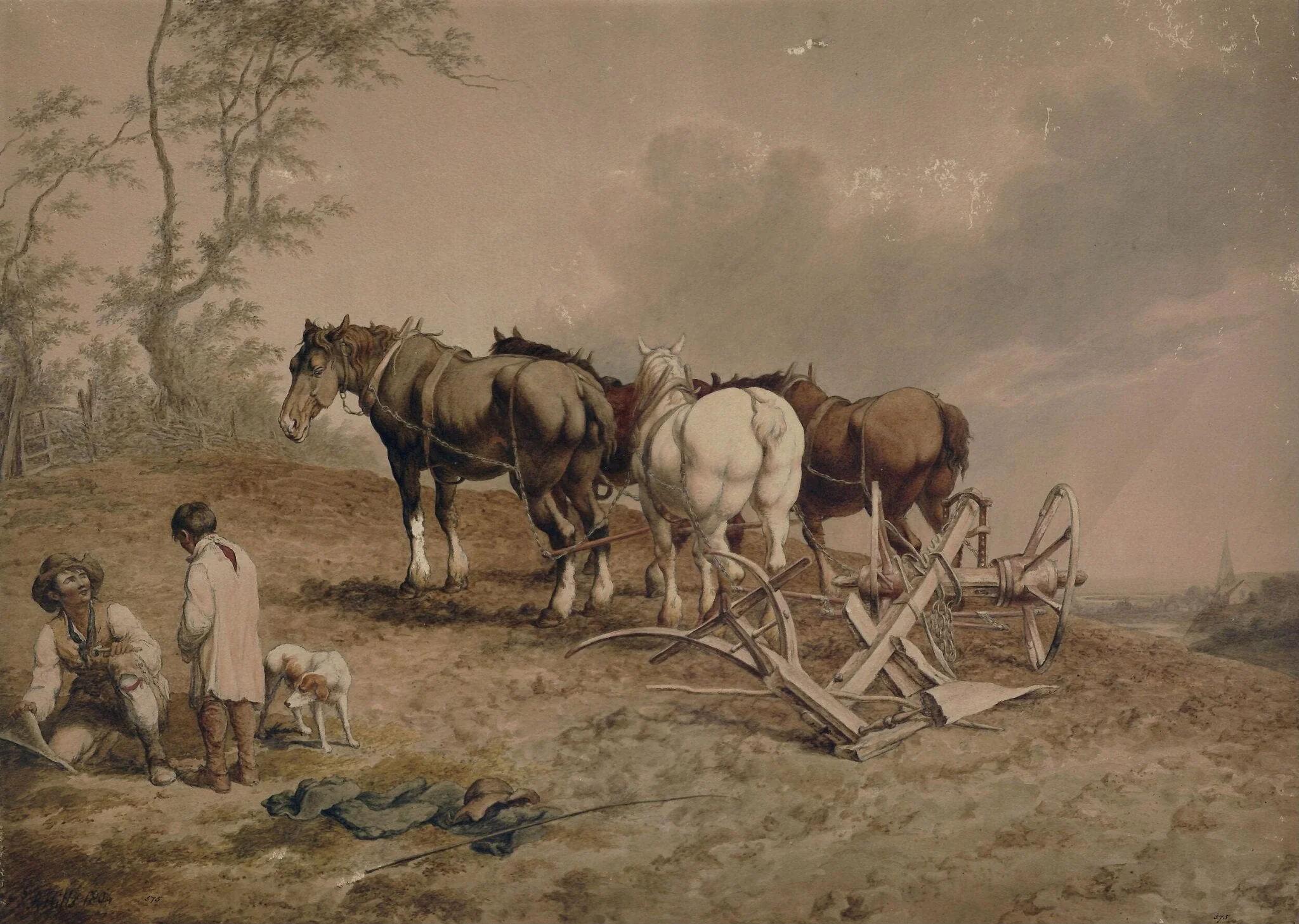 The Broken Plough, detail