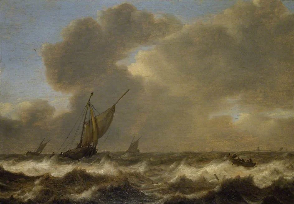 Three Damloopers in a Fresh Breeze, detail