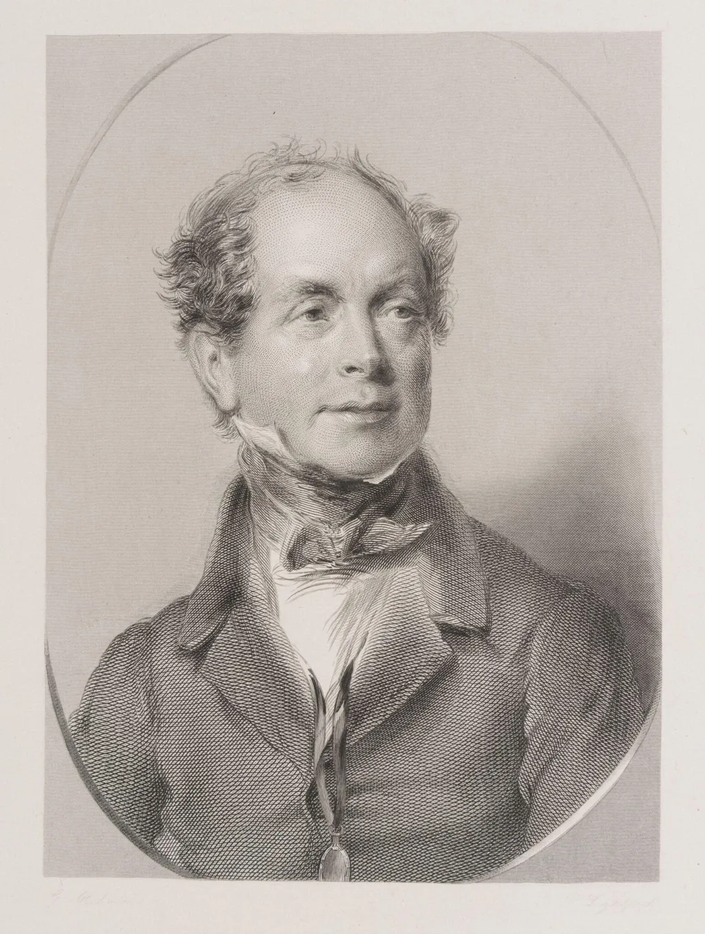 portrait of a male sitter, by George Richmond, 1850