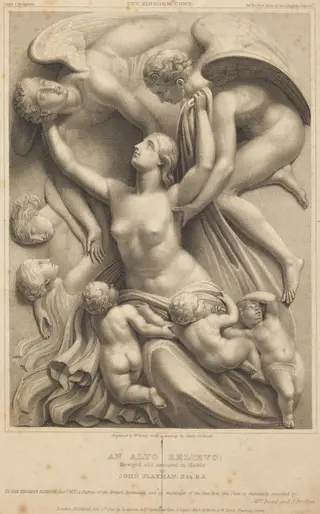 Thy Kingdom Come (Monument to Sir Thomas Barting), by William Bond, ink, 1810