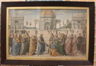 Christ's Charge to St Peter, by Eliseo Fattorini, 1877