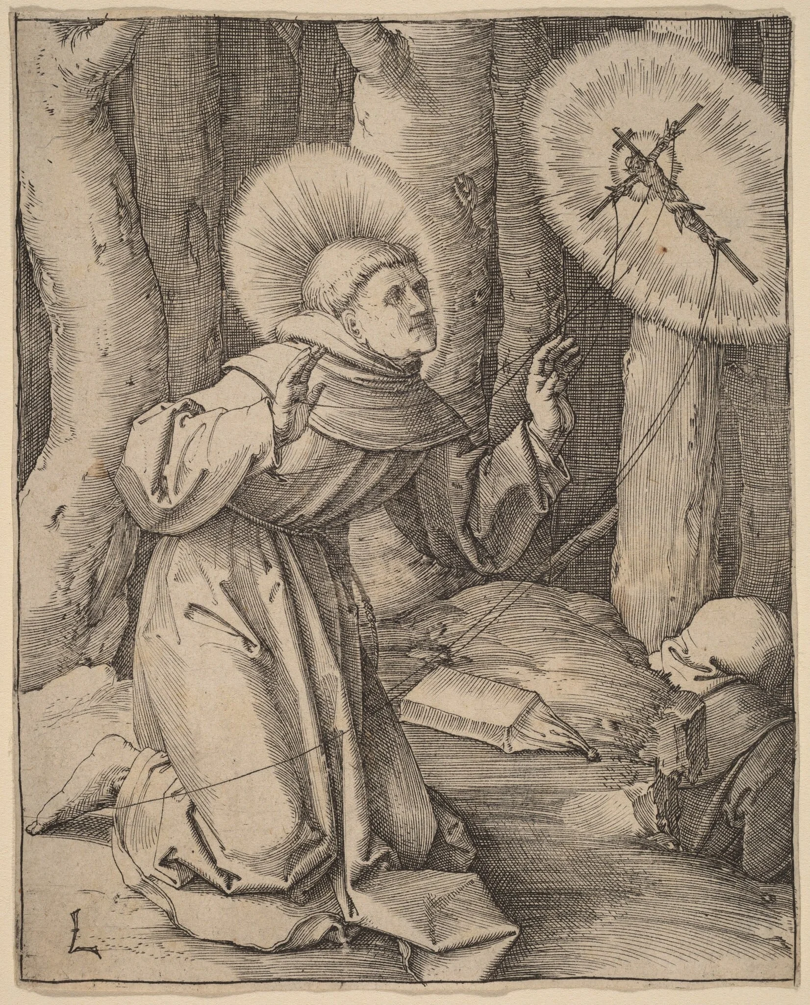 Saint Francis of Assisi Receiving the Stigmata, detail