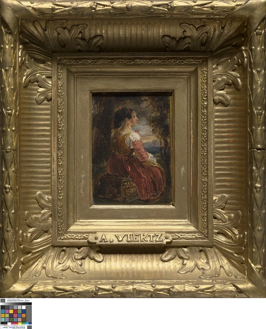 Italiaanse vrouw, detail