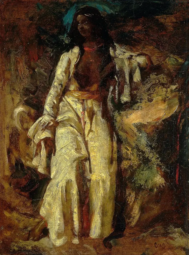Nubian Woman, by Jules-Robert Auguste, unspecified, 1825