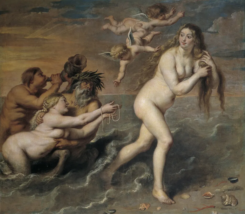 The Birth of Venus, by Peter Paul Rubens, oil, 1636