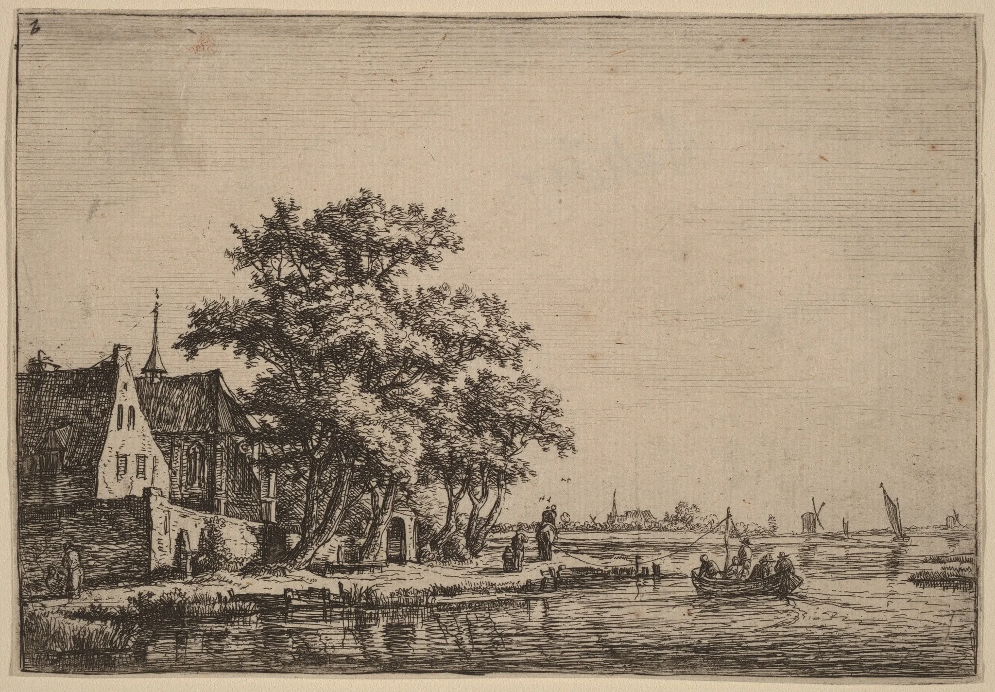 Churchyard at the Waterside, detail