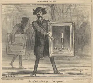 Ils m'ont refusé ca ..., by Honoré Daumier, ink, 1859