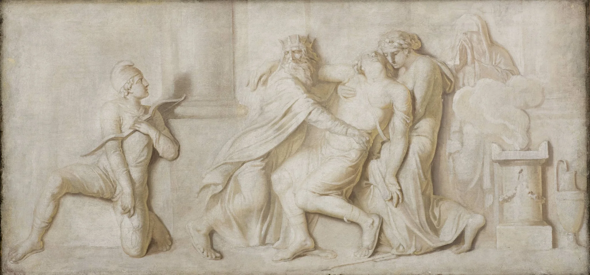 The Death of Achilles, detail