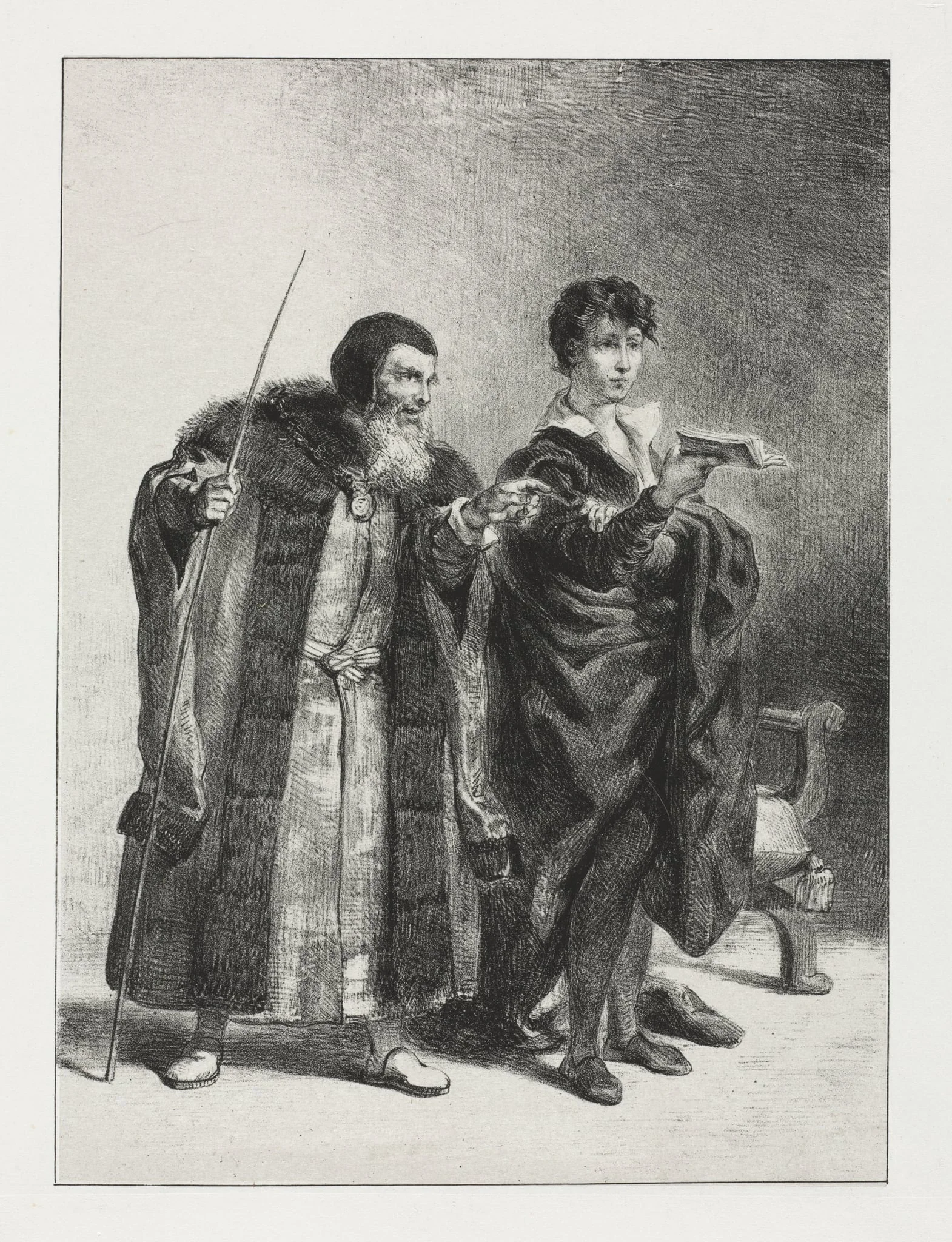 Hamlet: Polonius and Hamlet, detail