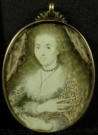 Arabella Stuart, by Isaac Oliver, unspecified, 1598