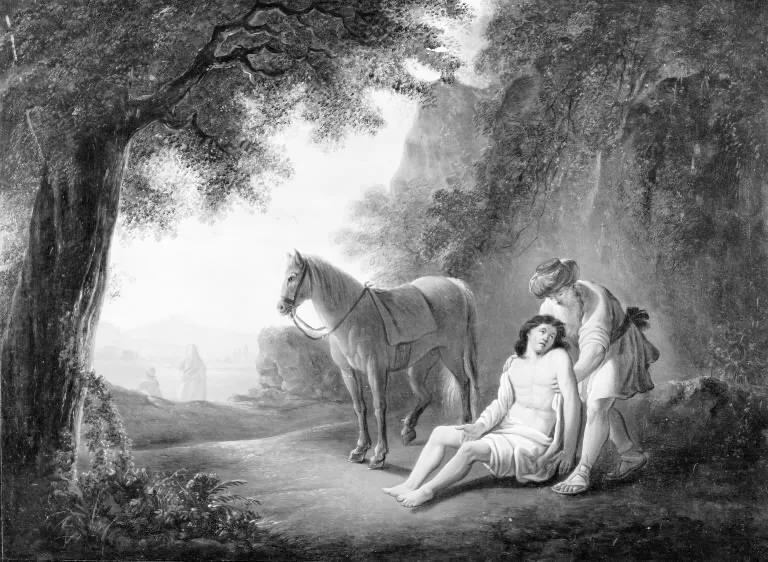 The Good Samaritan, detail