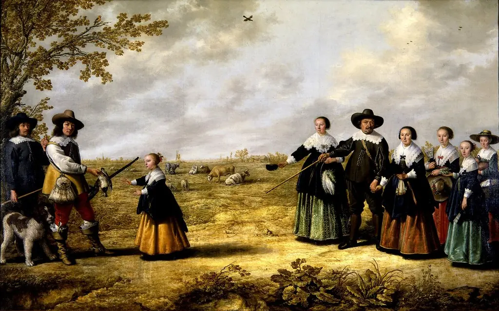 Portrait of a Family in a Landscape, by Aelbert Cuyp, oil, 1641