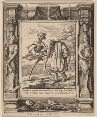 Old Man, by Wenceslaus Hollar, ink, 1651