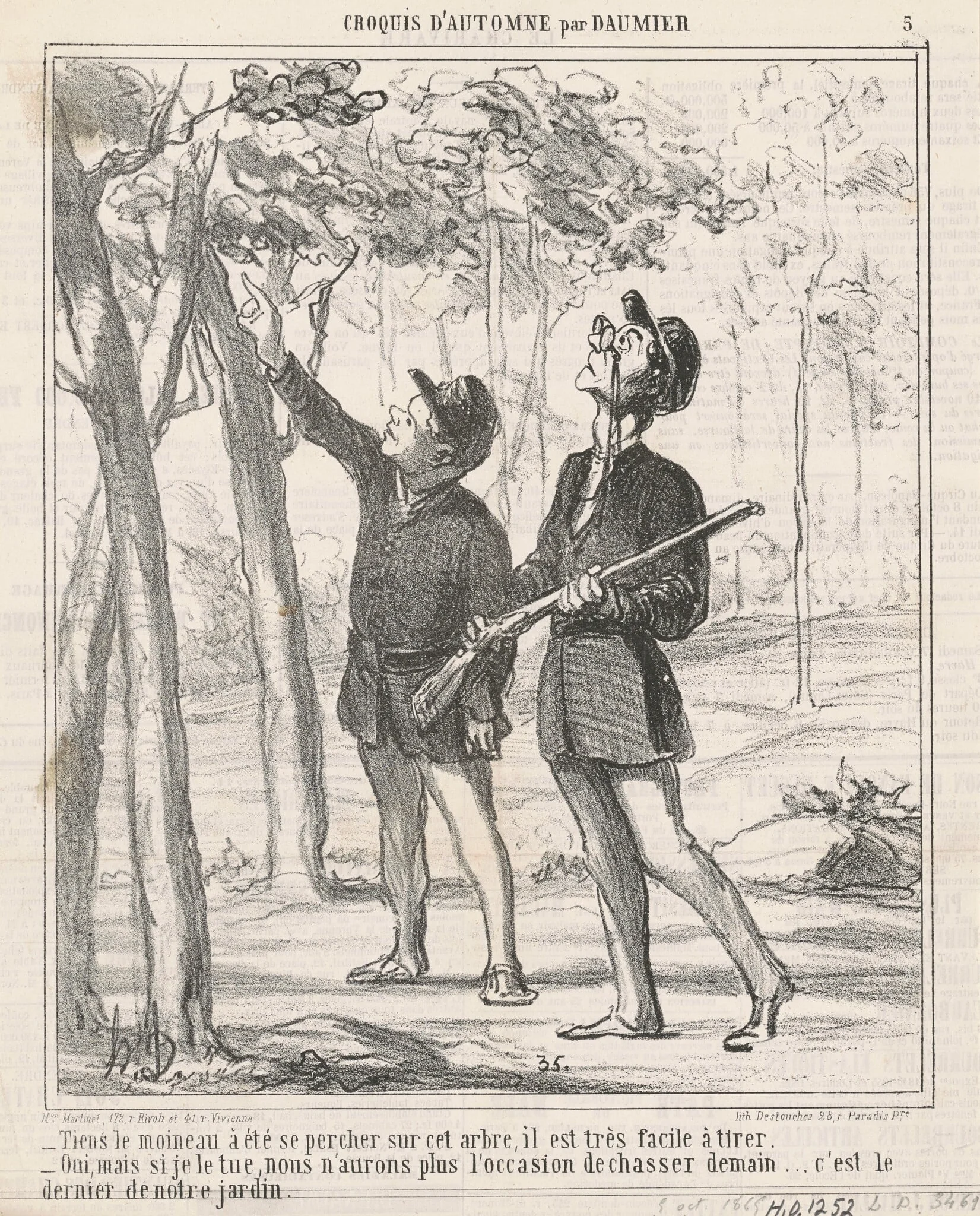 Tiens, le moineau a été sepercher, detail