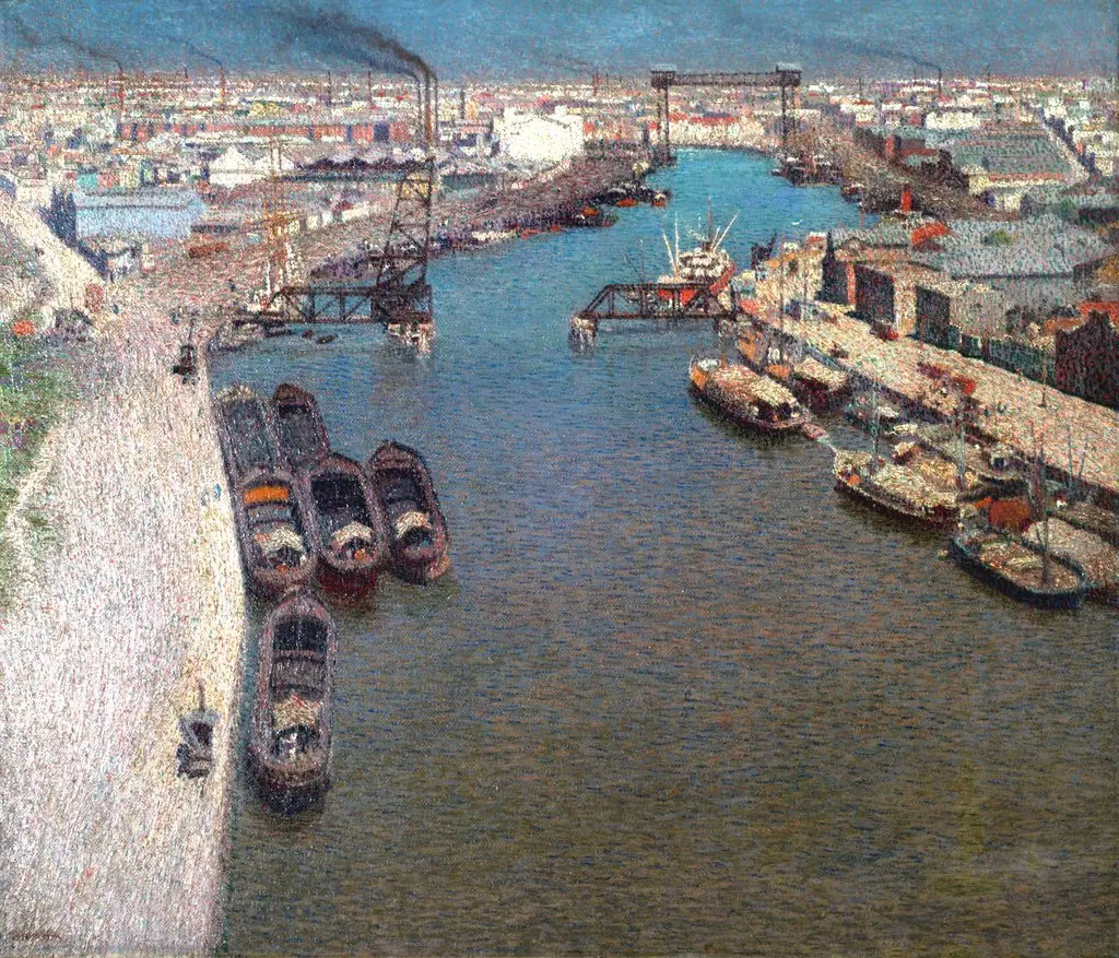 The creek, by Pío Collivadino, oil, 1916