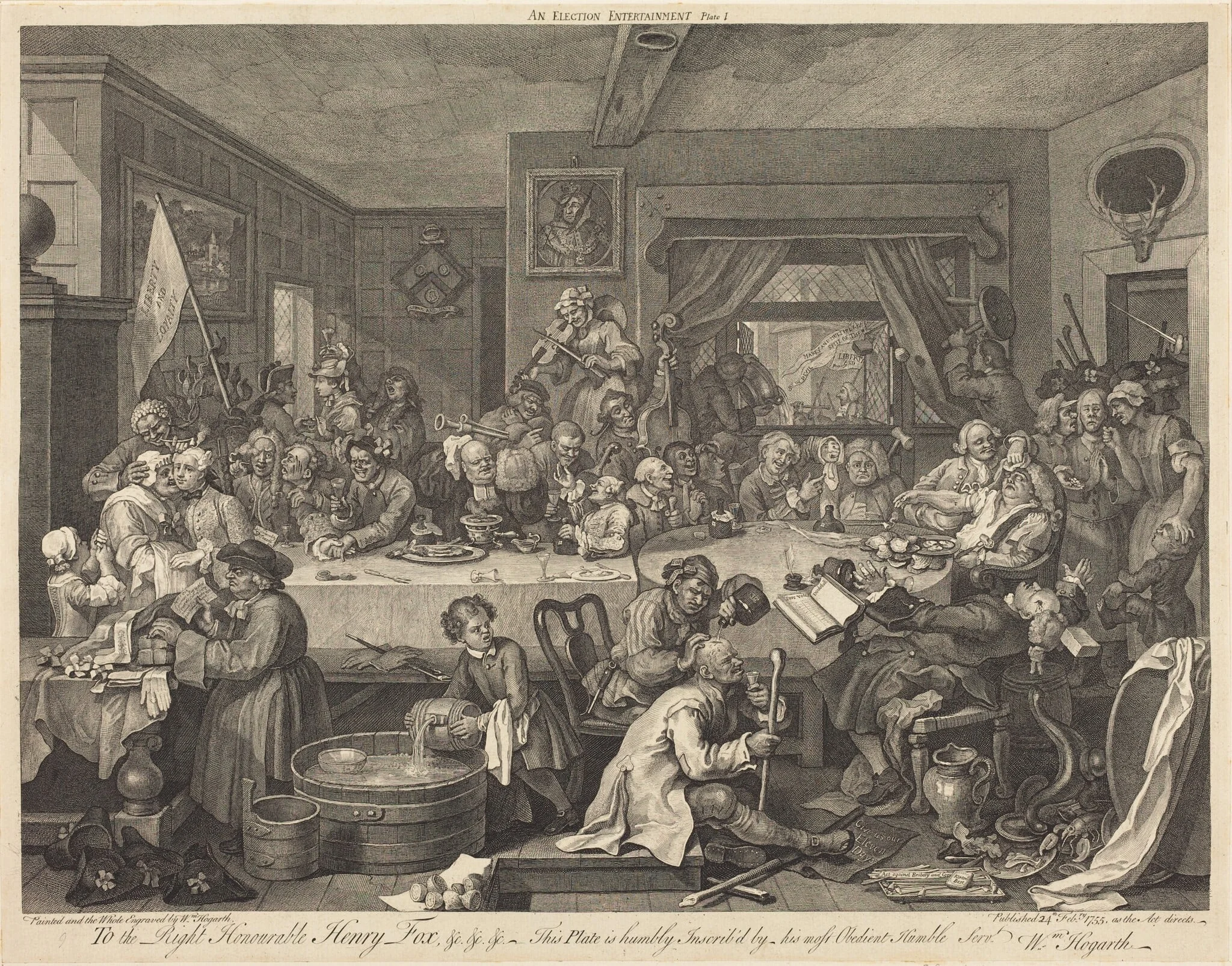 An Election Entertainment, detail
