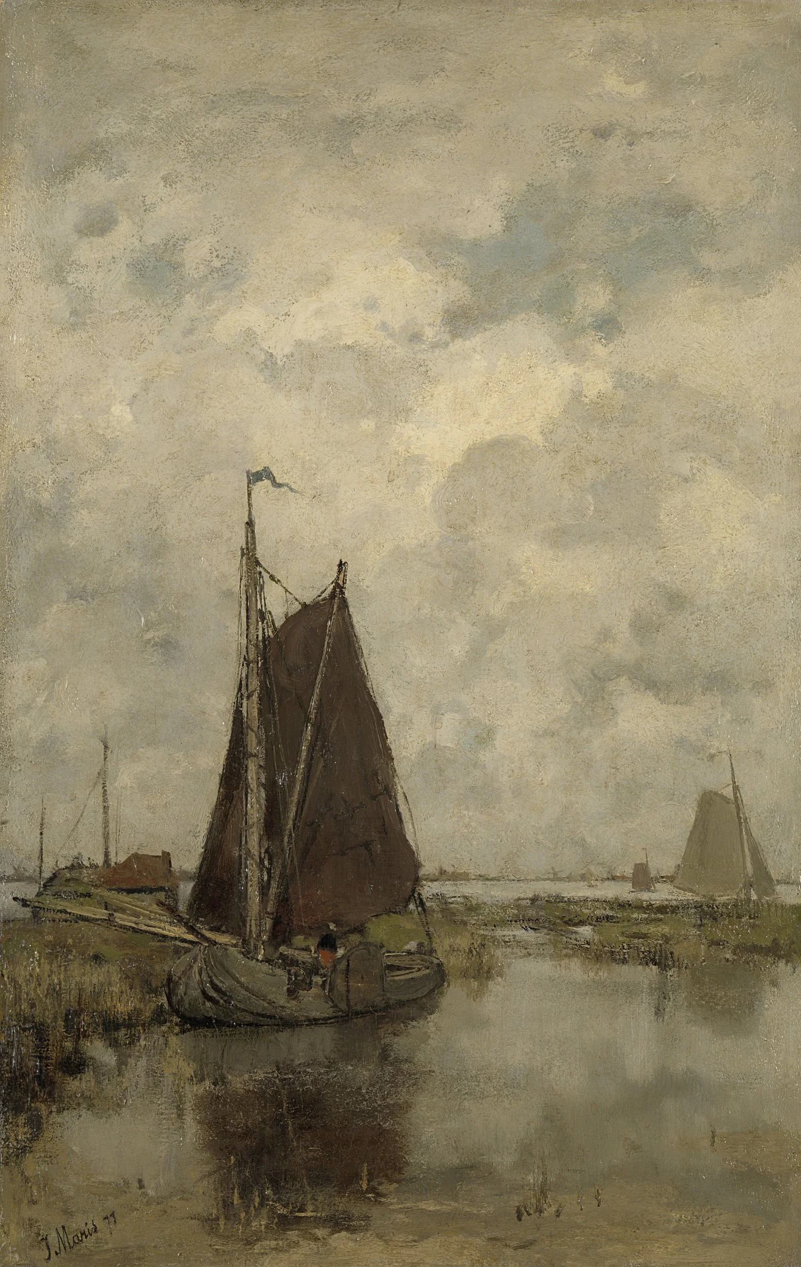 Ships in Dull Weather, detail