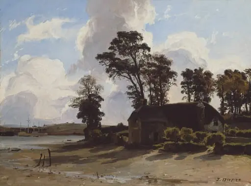 The Estuary Farm, by Jules Dupré, oil, 1832